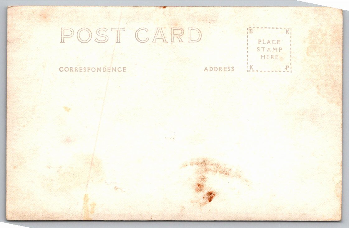 1930s Illinois-Iowa Memorial Bridge RPPC Postcard | Quad Cities - Back / Reverse View