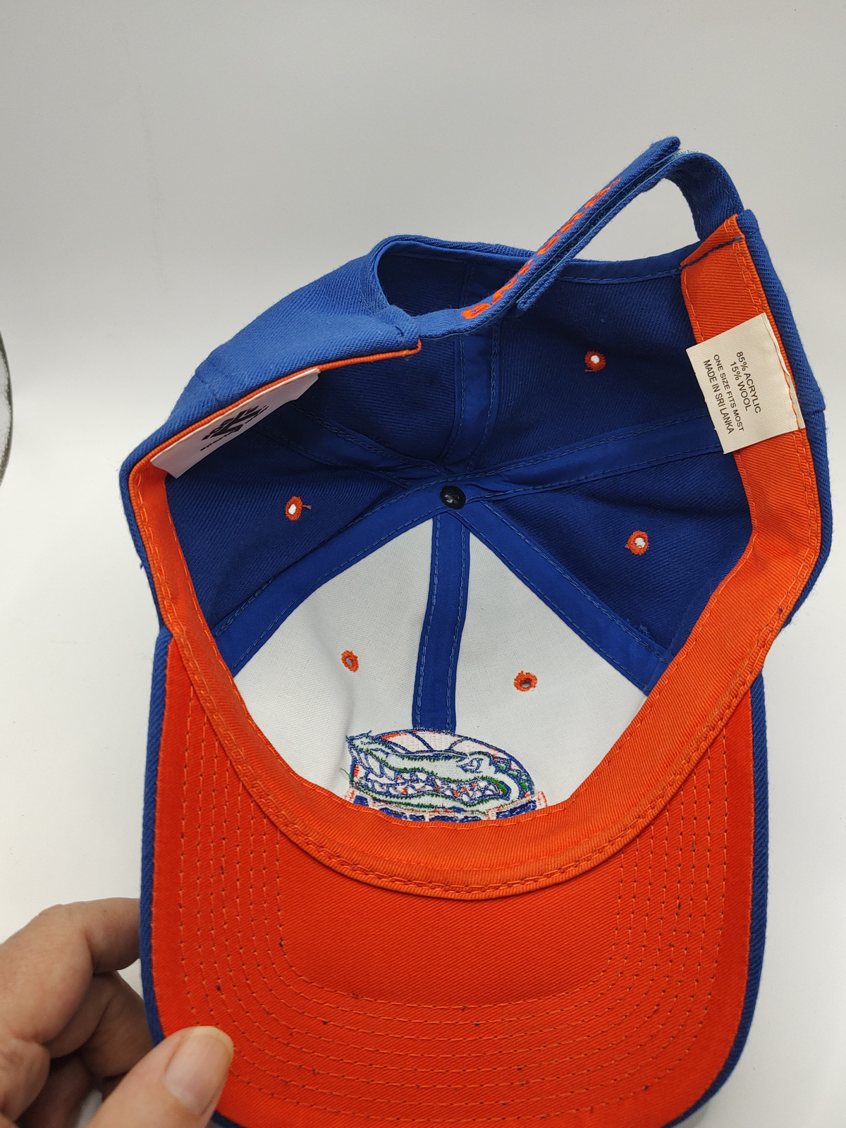 Vintage Florida Gators Basketball Cap: Royal Blue Wool Blend - Angle / View 2
