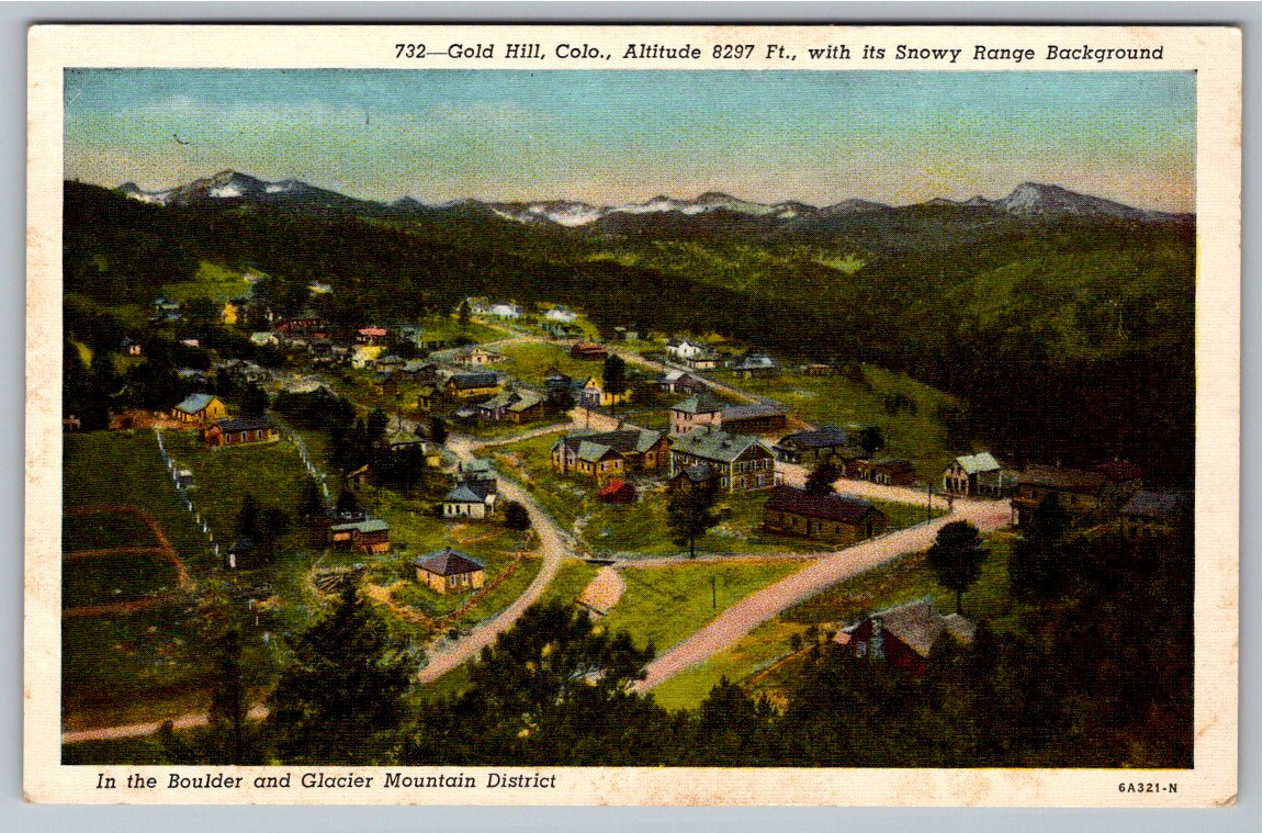 1936 Gold Hill Colorado Boulder Mountain District Vintage