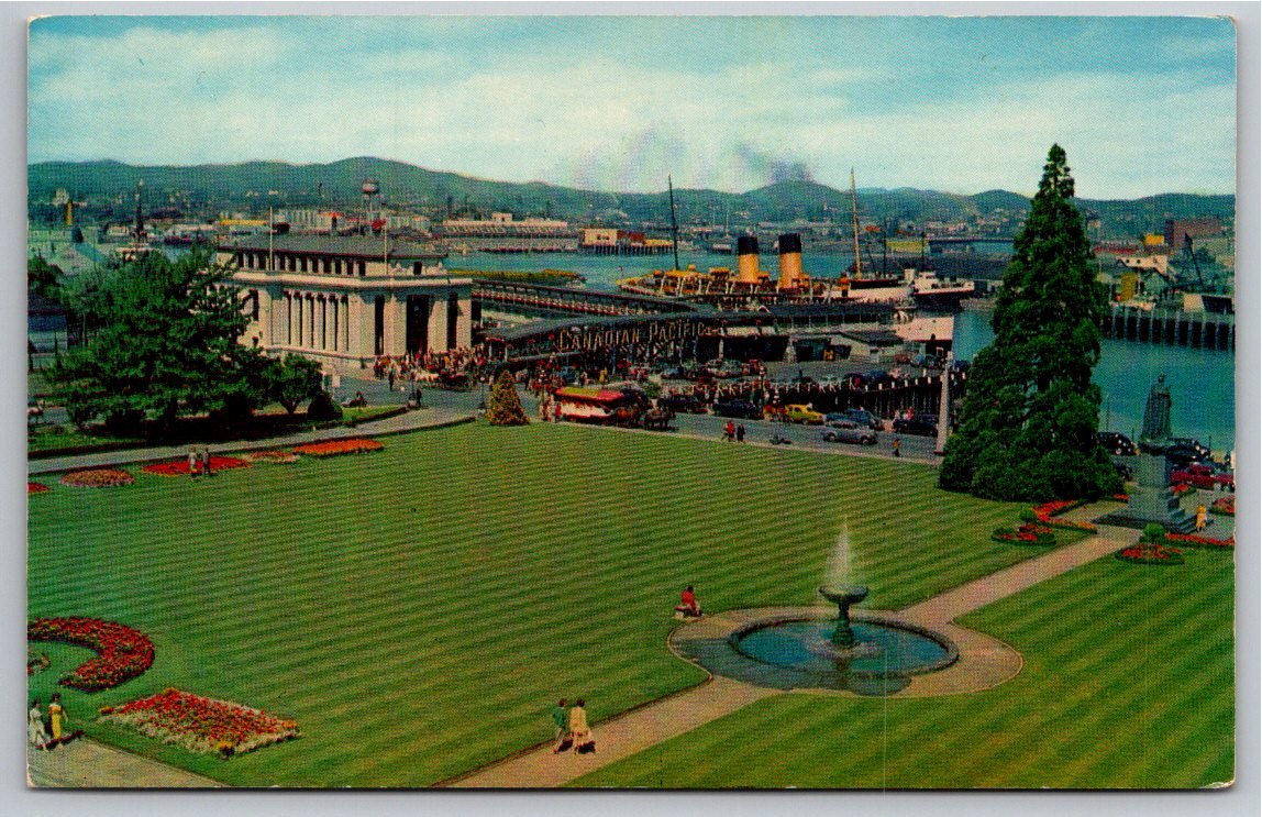 Vintage Victoria BC Postcard: CPR Building & Canadian Pacific