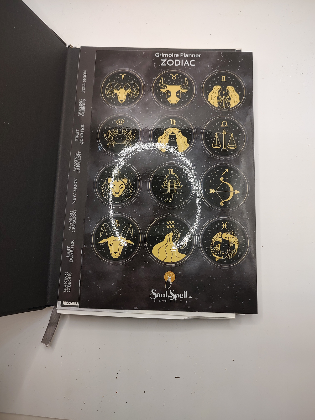SoulSpell Embossed Book of Shadows Hardcover Grimoire Journal - Angle / View 2
