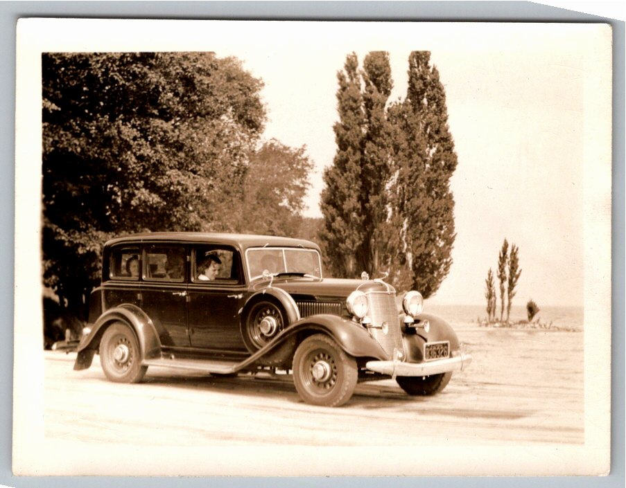 1933 DeSoto Sedan Classic Automobile Lakeside Vintage Photo