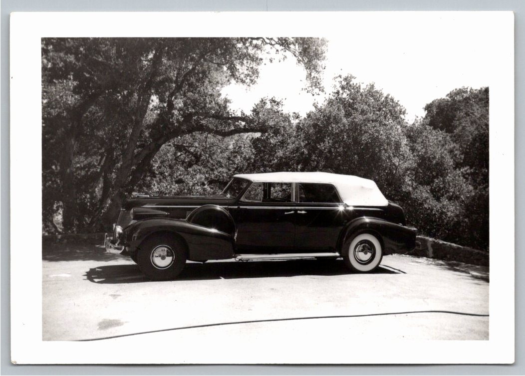 Vintage 1939 Cadillac Convertible Sedan Original B&W Photograph