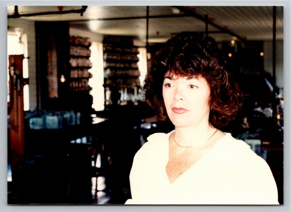 Vintage 1980s Color Photo Portrait of Woman in General Store