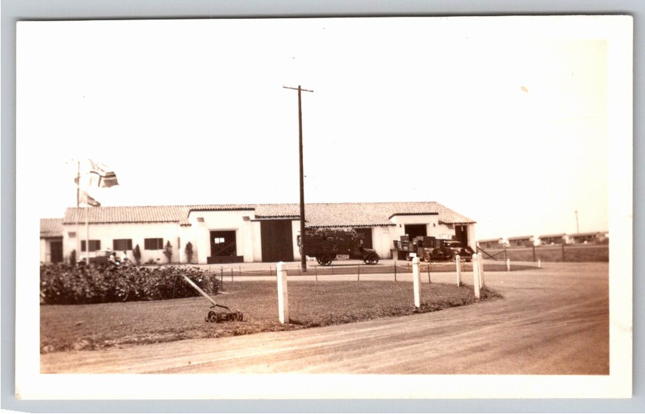 1930s Estate Grounds & Delivery Truck Original Vintage B&W Photo