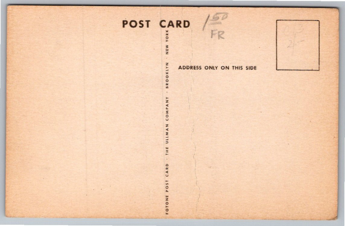 Vintage Fort George G. Meade Maryland Artillery Training Postcard - Back / Reverse View