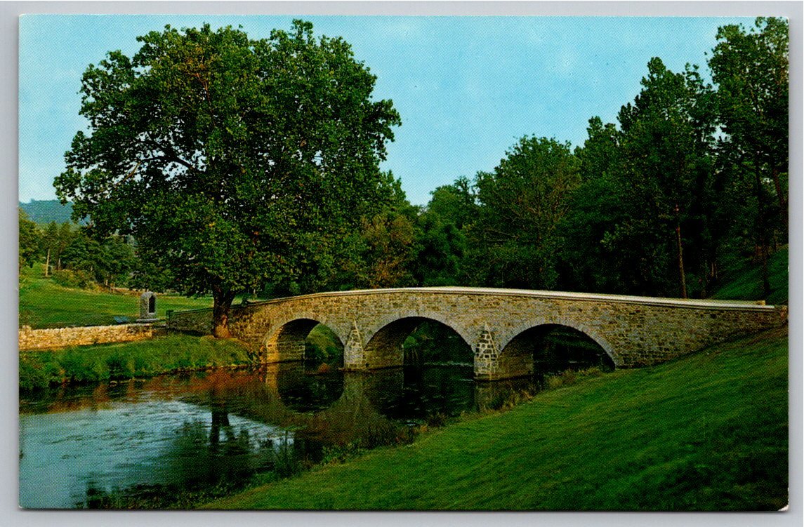 Vintage Antietam Battlefield MD Burnside Bridge Postcard
