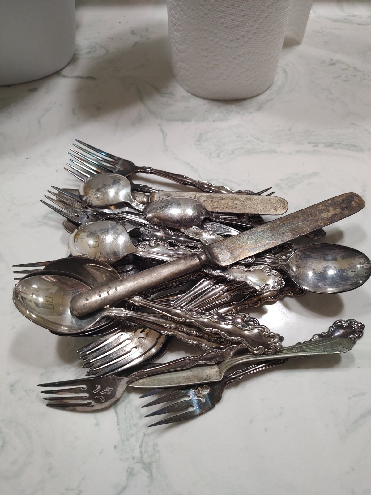 Vintage Silver Plated Flatware Mixed Lot Spoons Forks Knives