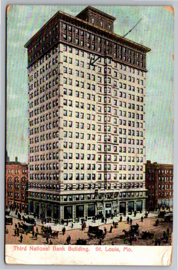 1911 St. Louis Third National Bank Building Vintage Postcard