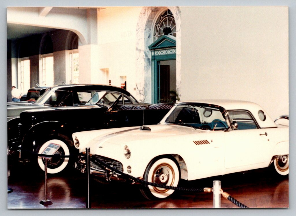 Vintage Color Photo Snapshot: Classic 1950s Ford Thunderbird