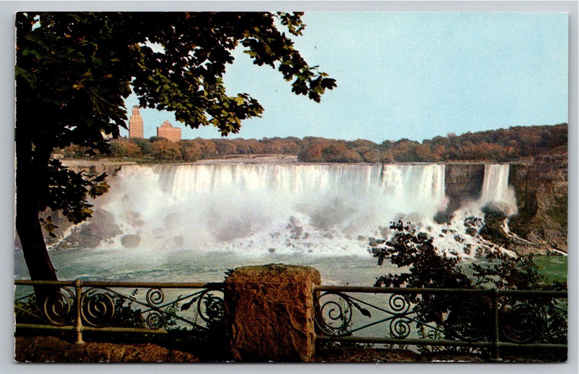 Vintage Niagara Falls Postcard: American Falls from Victoria Park
