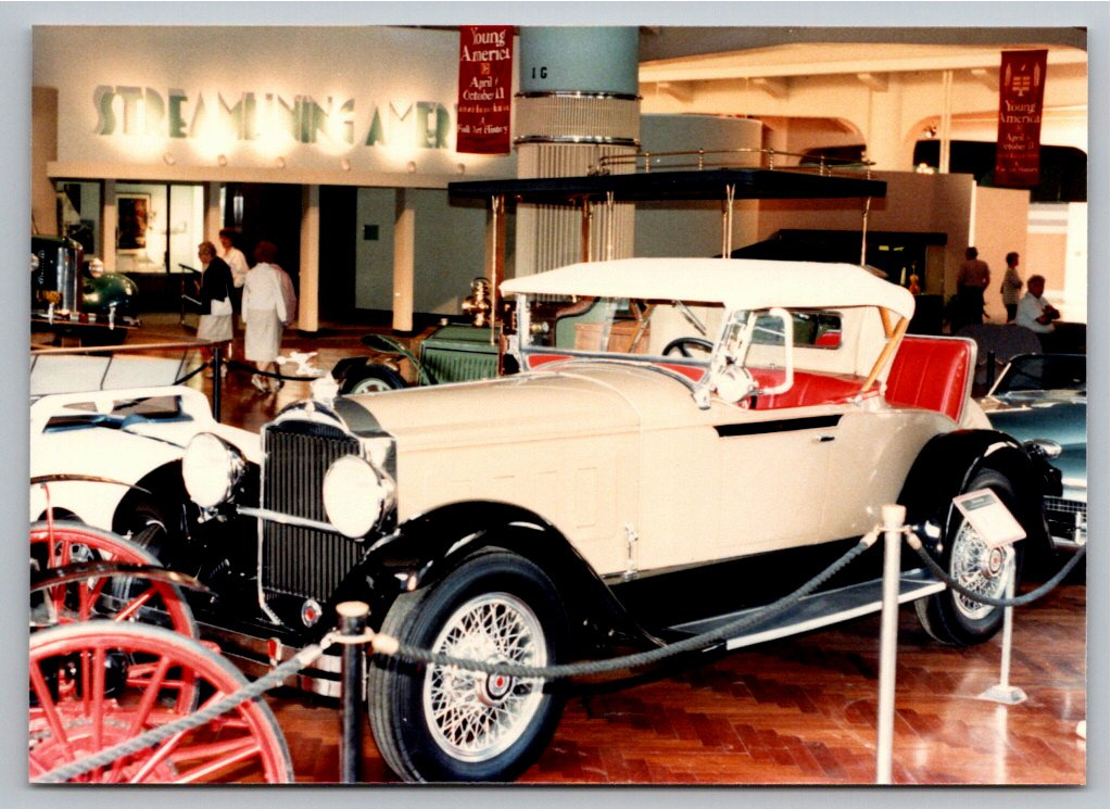 Vintage 1980s Color Photo Classic Packard Roadster Henry Ford