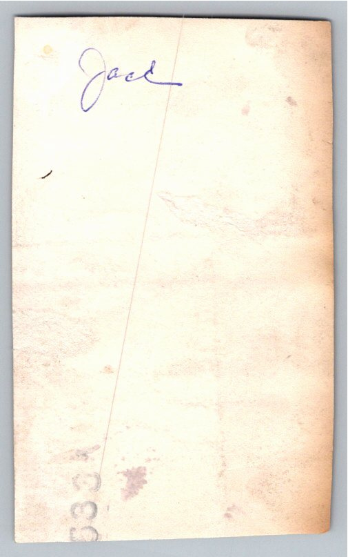 1920s Dapper Gentleman in Tweed Suit Vintage Sepia Photograph - Back / Reverse View