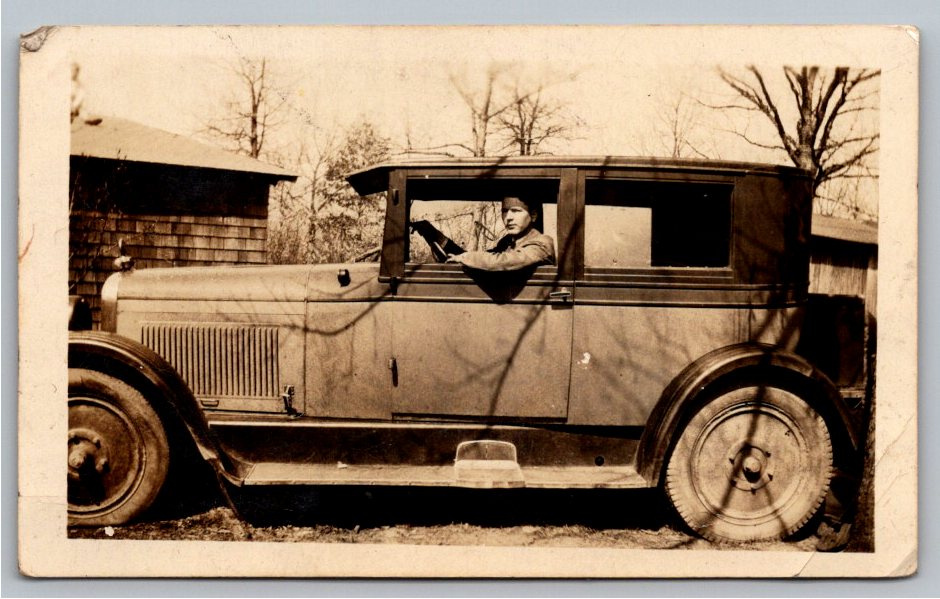 Vintage 1925 Studebaker Sedan Photograph | 1920s Classic Car