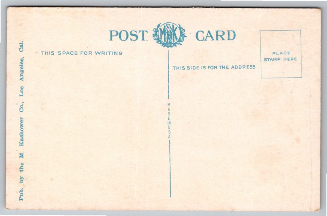 Vintage 1910s Avila Fishing Dock Postcard | San Luis Obispo - Back / Reverse View