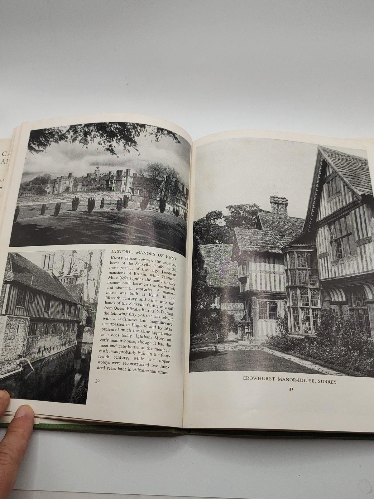 Vintage Castles and Manor-Houses Illustrated Odhams Book - Angle / View 2