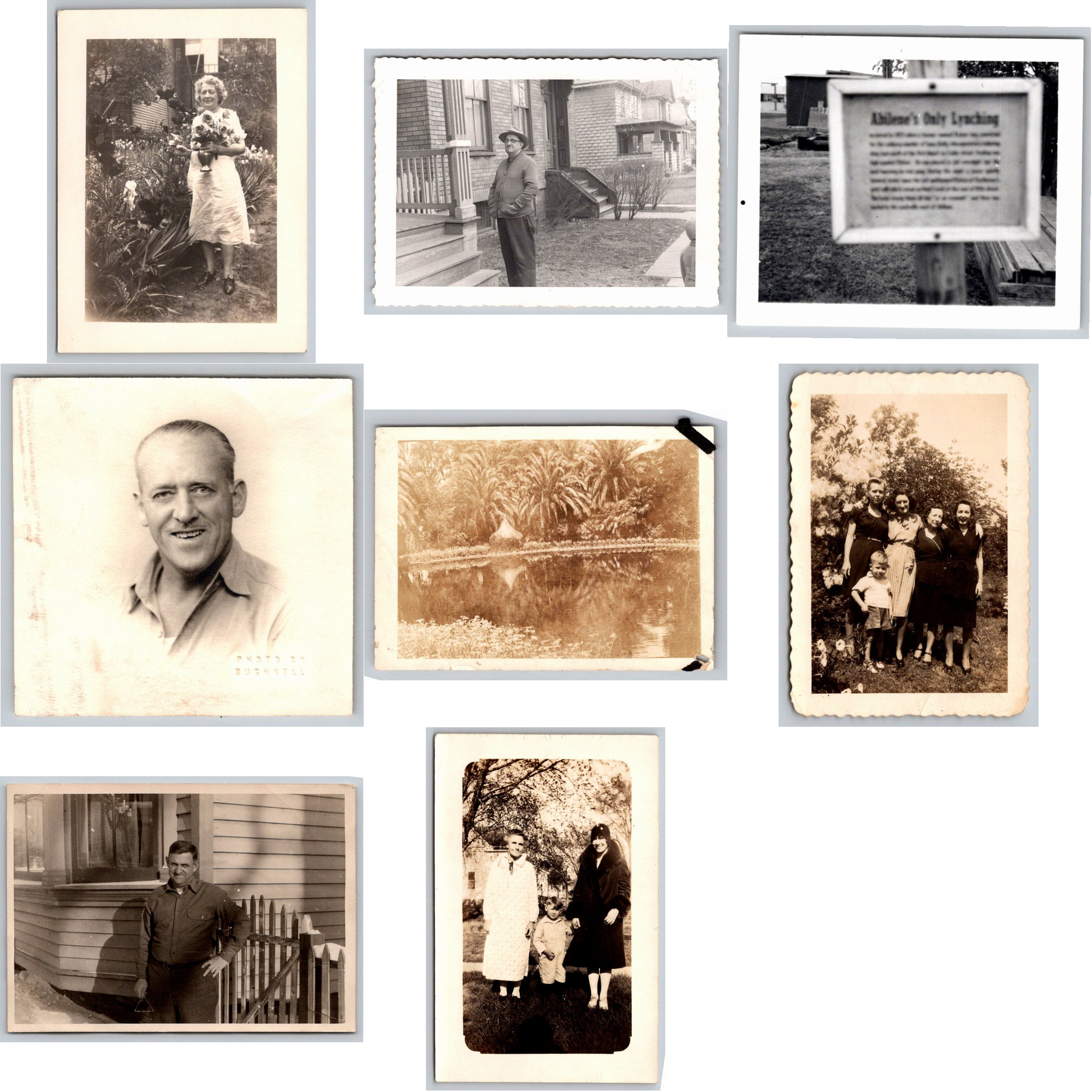 Original Vintage Photographic Snapshot Collection: 8 Mid-Century