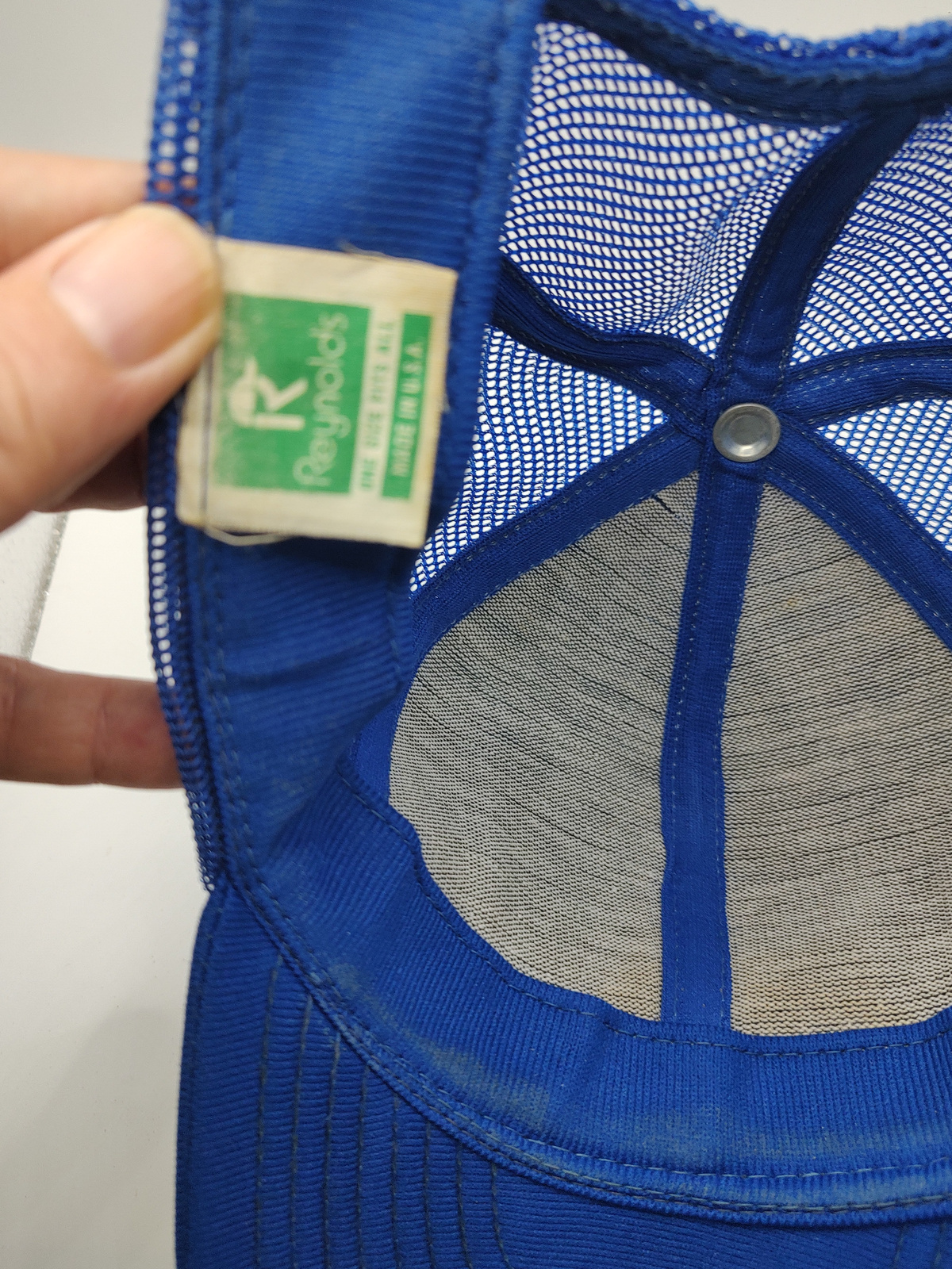Vintage Cloyes Timing Gear Blue Mesh Trucker Hat USA Snapback - Angle / View 2