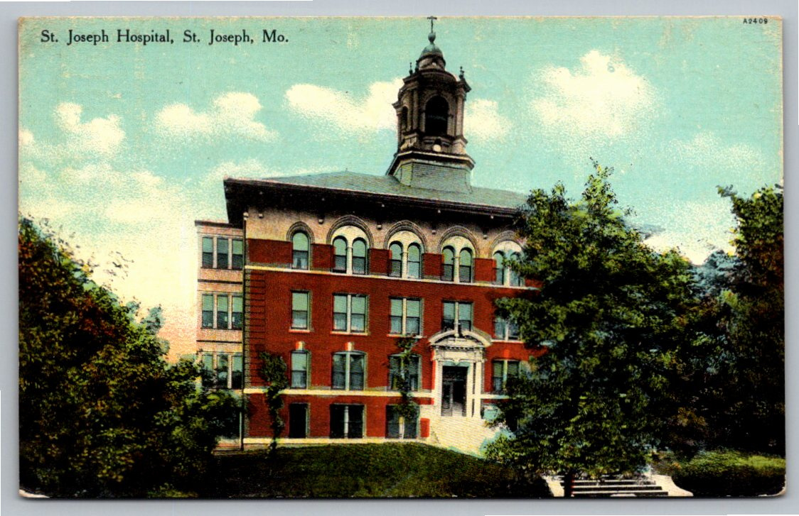 Antique 1911 St. Joseph Hospital Postcard | St. Joseph, Missouri