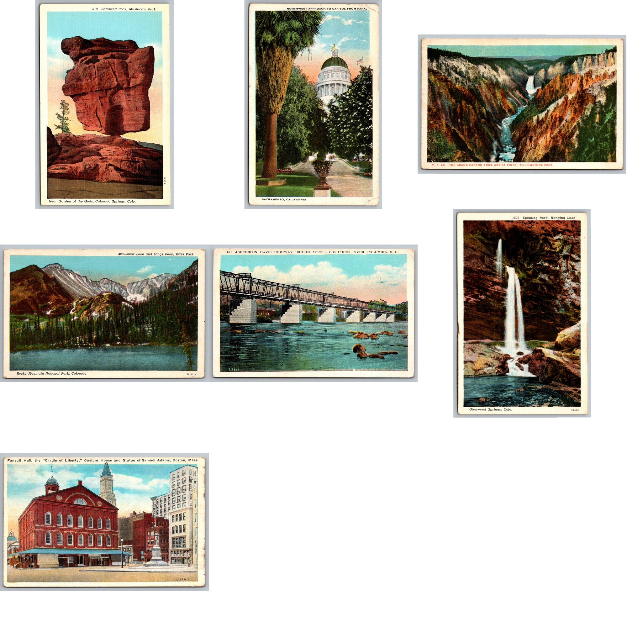 Vintage Postcard & Snapshot Ephemera Lot for Crafting &