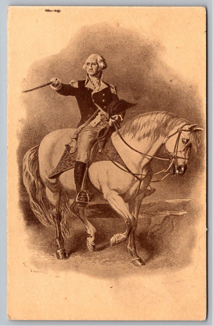 1900s George Washington Patriotic Embossed Undivided Postcard