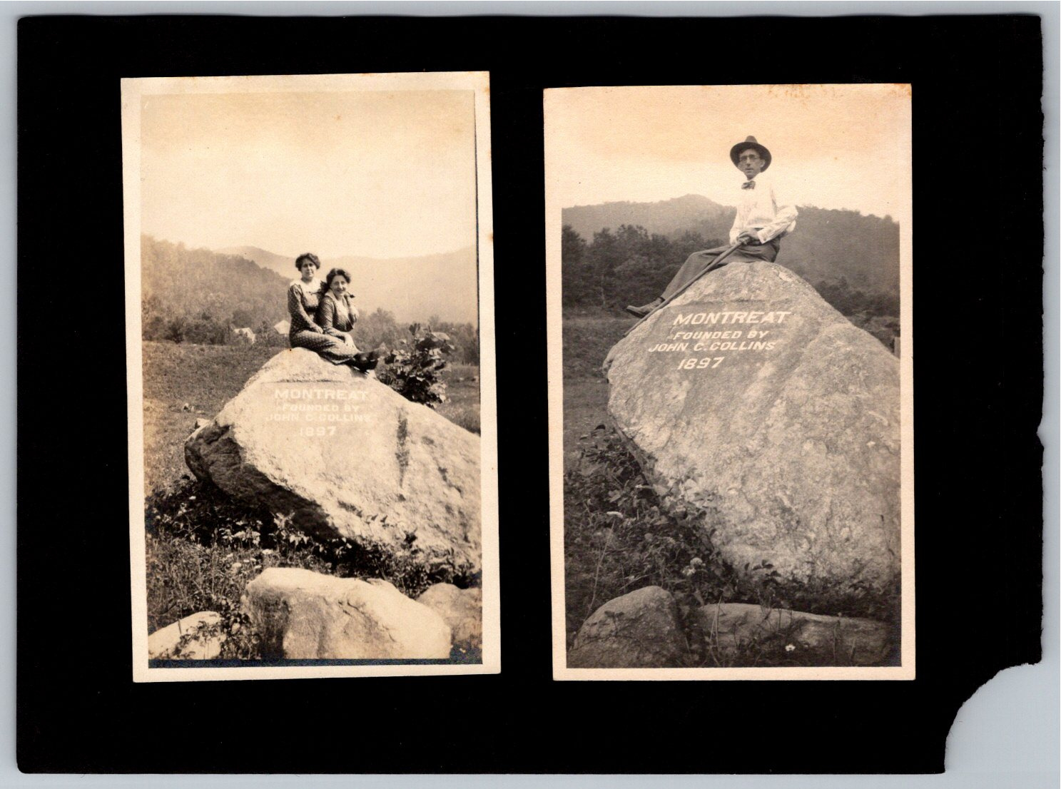 1910s Black Mountain Train Depot & Montreat NC Photo Collection - Back / Reverse View
