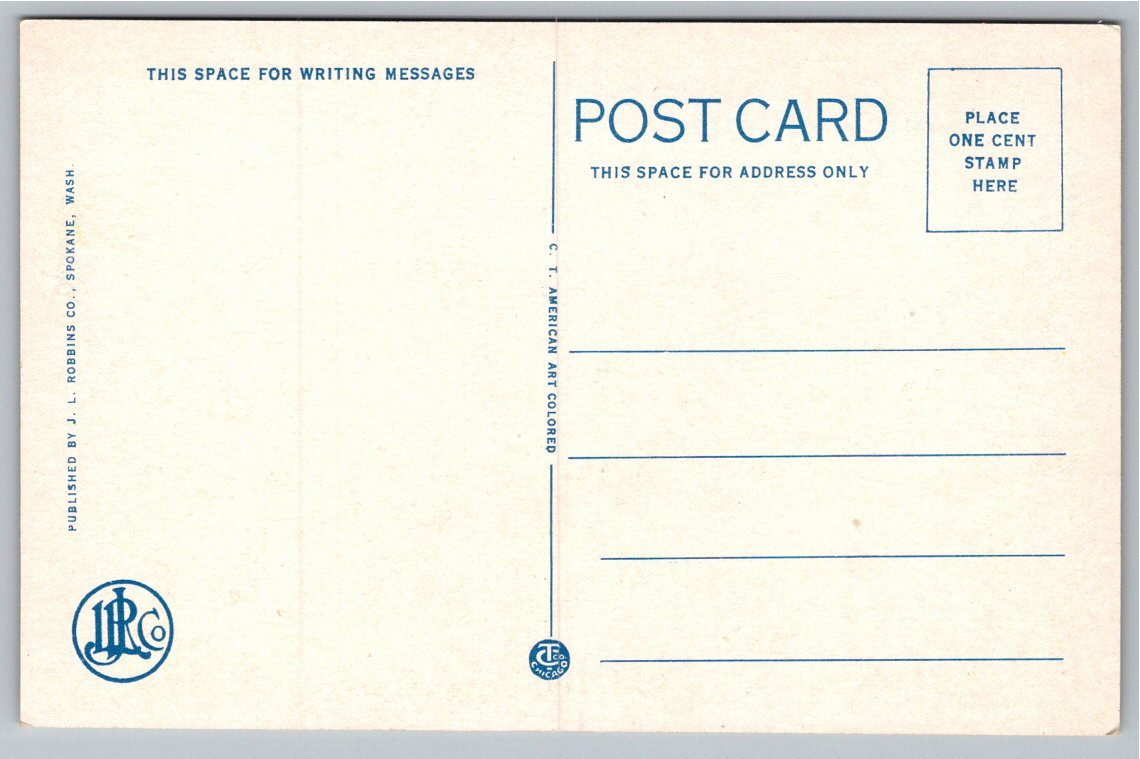 Vintage Miles City, Montana Postcard: Historical Fort Keogh - Back / Reverse View