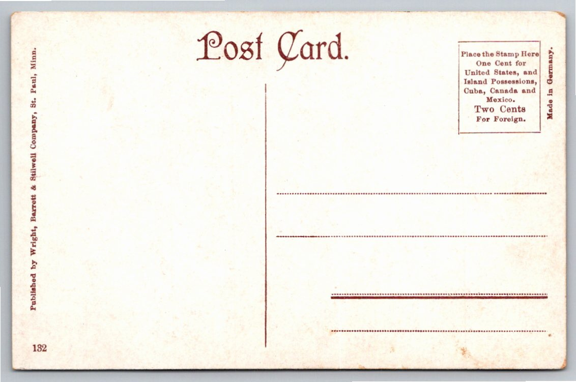 Pioneer Press Building St. Paul Minnesota 1900s Vintage Postcard - Back / Reverse View