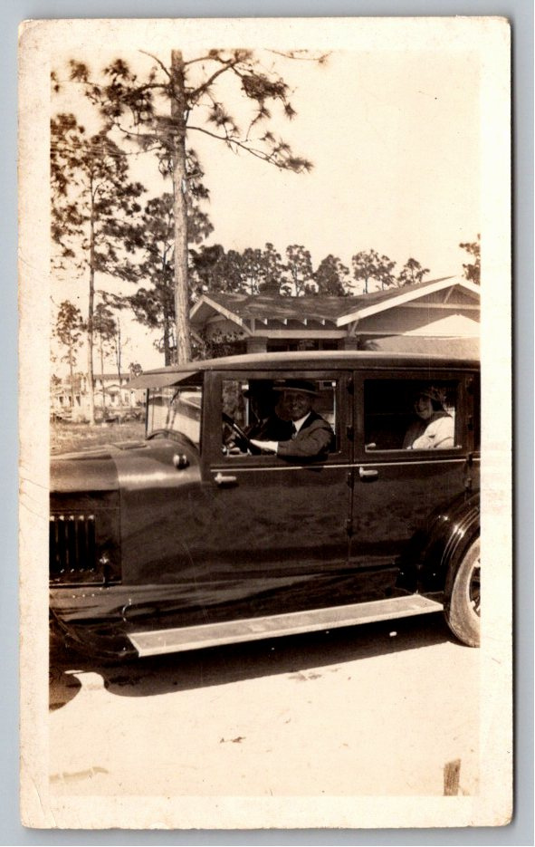 Vintage 1927 Hudson Sedan Antique Automobile Black & White Photo
