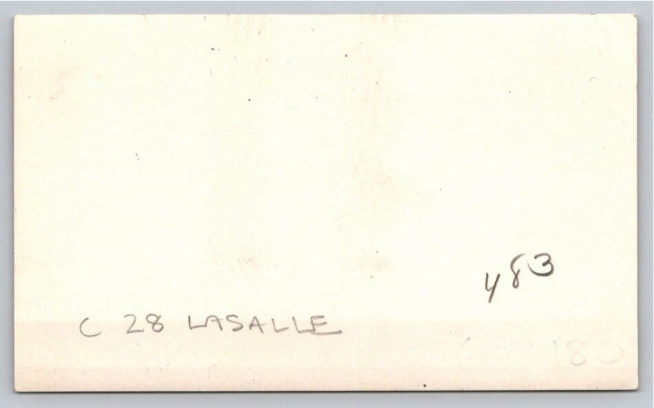 1928 LaSalle Sedan Vintage Photograph on Country Dirt Road - Back / Reverse View