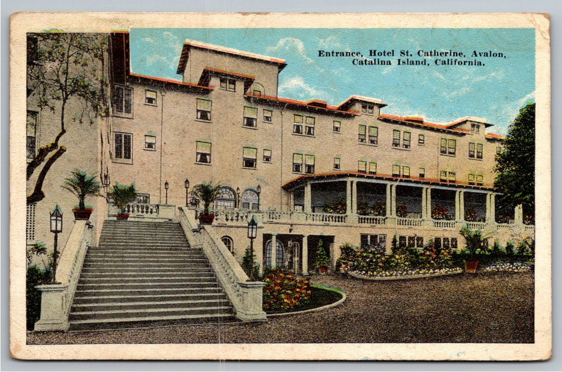1922 Hotel St. Catherine Postcard Catalina Island California