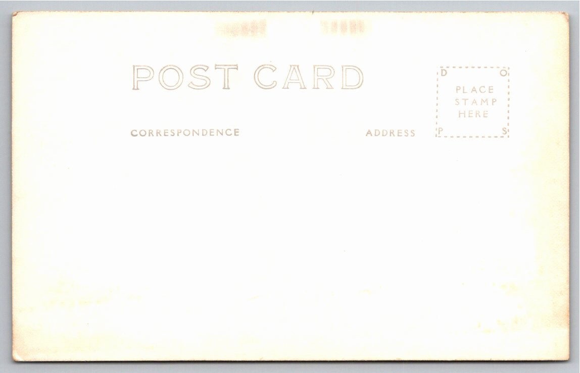 Vintage 1930s Snowmass Lake & Peak Aspen Colorado RPPC Postcard - Back / Reverse View