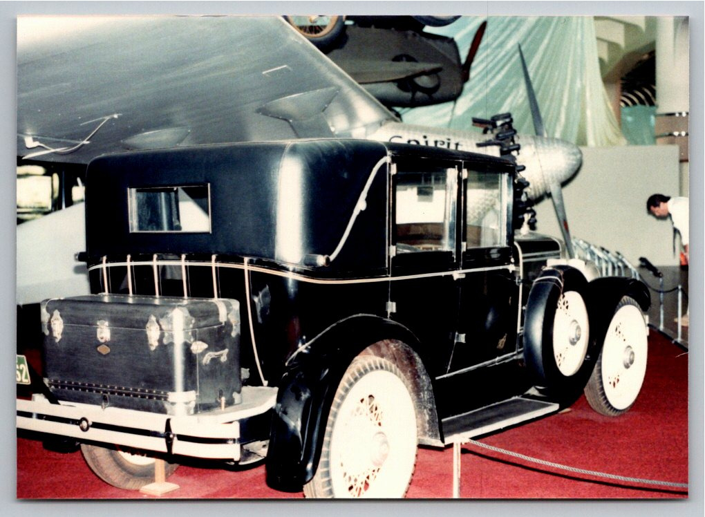 1980s Vintage Smithsonian Photo: Antique Car & Spirit of St.