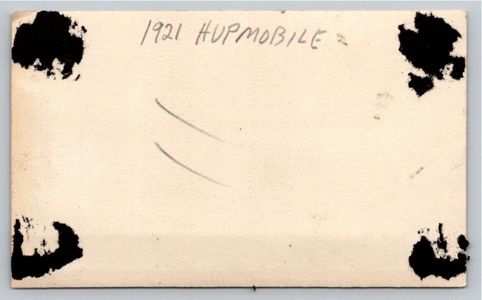 Vintage 1921 Hupmobile Antique Car with NY License Plate Photo - Back / Reverse View