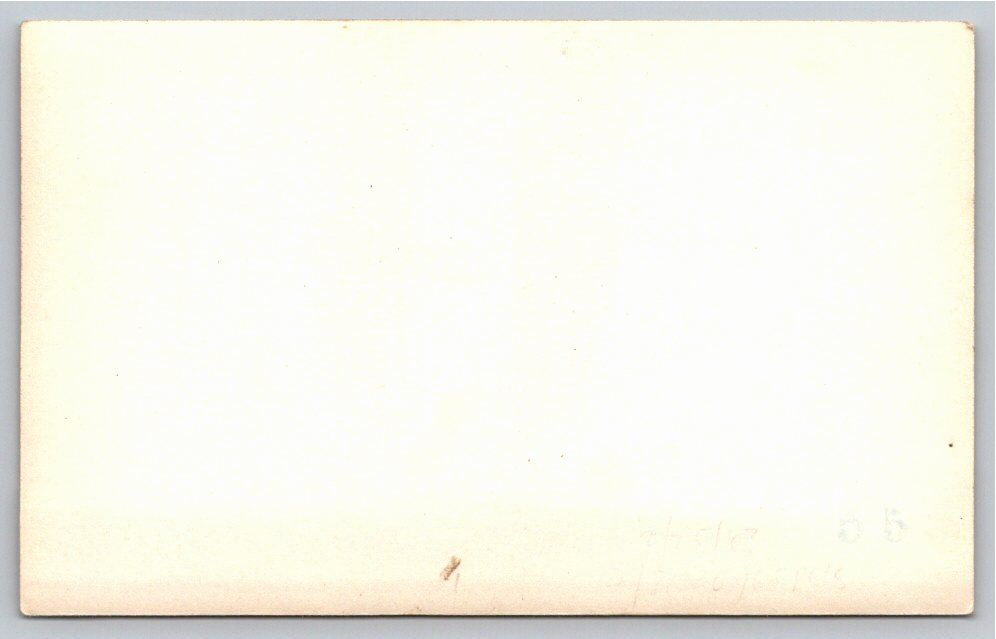 1930s Vintage Black & White Snapshot: Antique Rural Sedan - Back / Reverse View