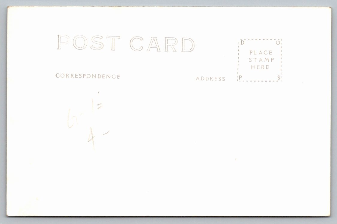 1937 Norris Dam Tennessee TVA Engineering Real Photo Postcard - Back / Reverse View