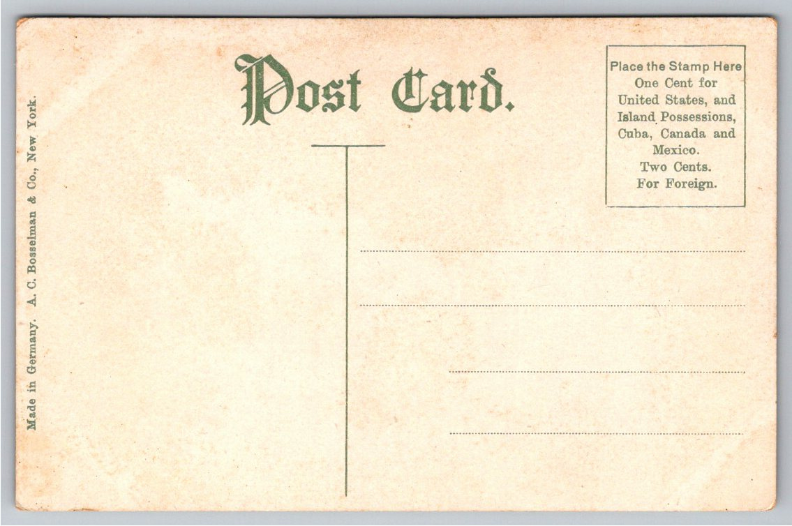 c1907 Minnesota State Fair Grandstand & Paddock Postcard - Back / Reverse View