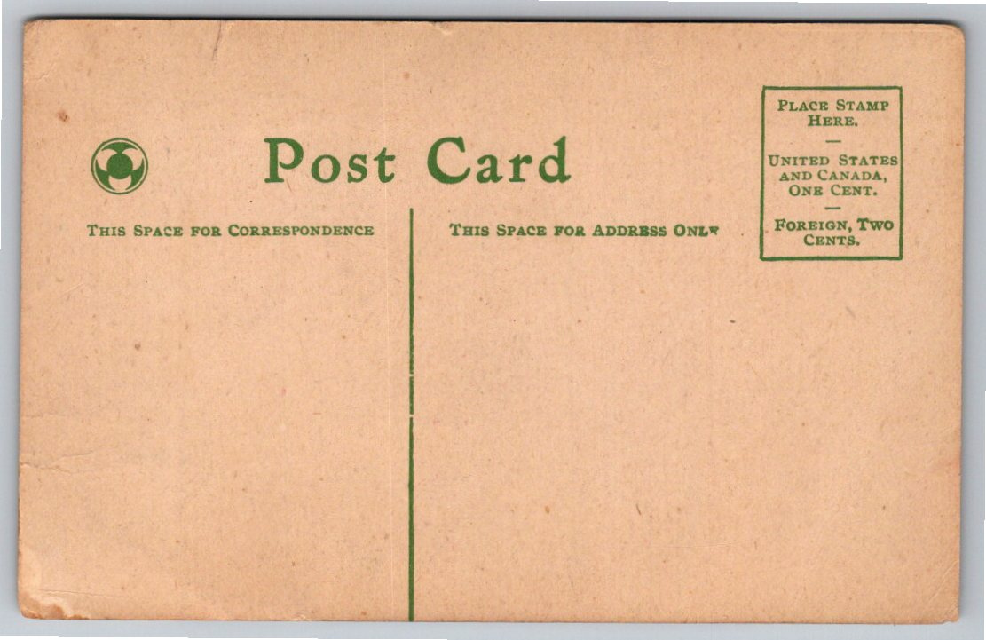 1900s Canton City Panorama Postcard: Vintage Guangzhou Pagoda - Back / Reverse View