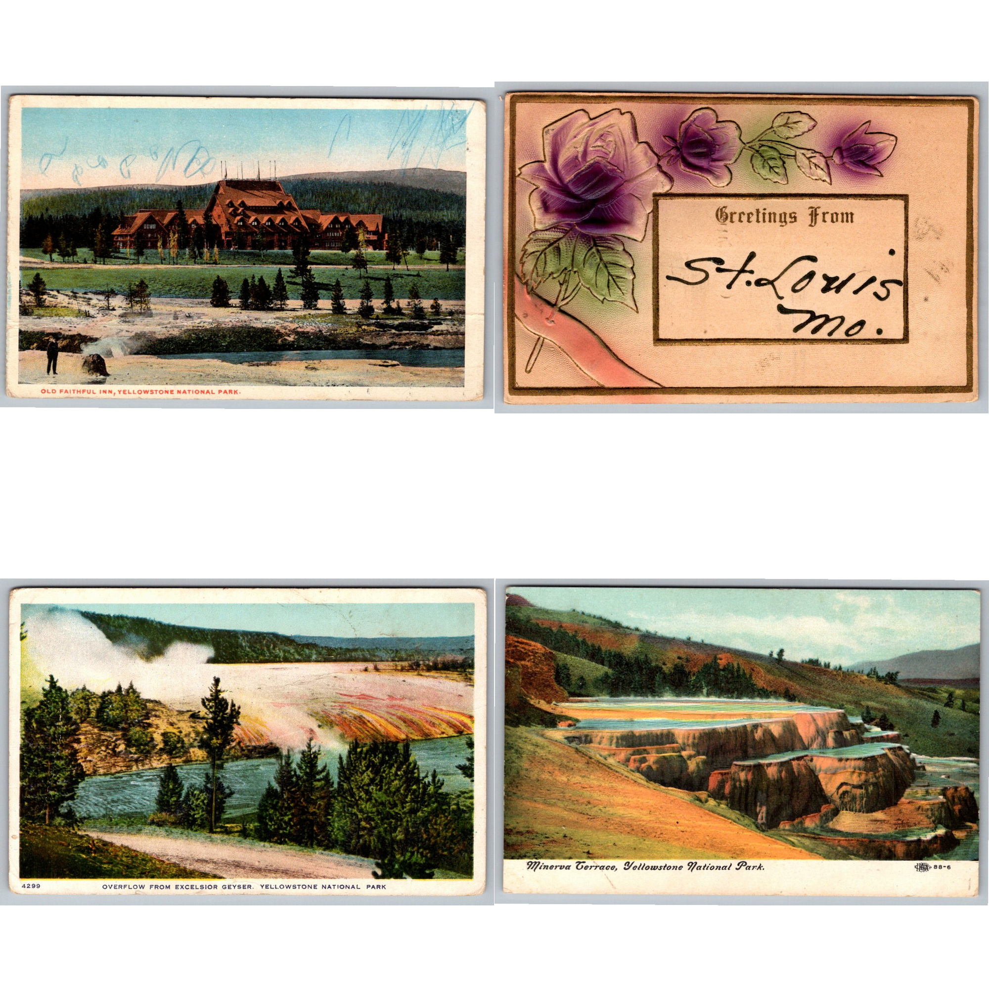 Historic East Coast Architecture Vintage Postcards: Lot of 4