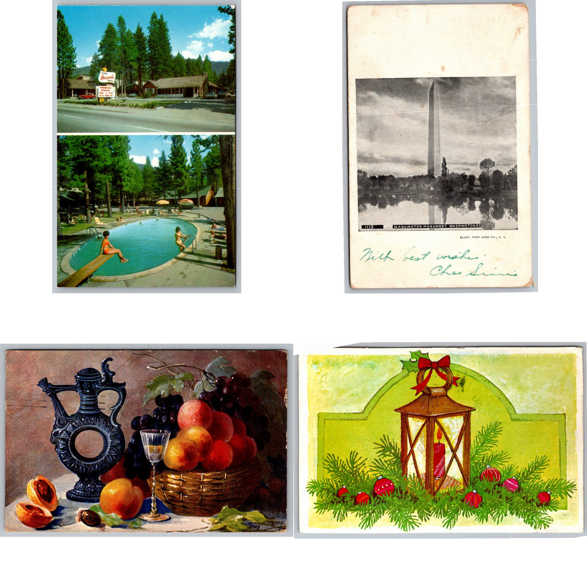 Vintage Charleston, South Carolina Postcard Set: 4 Linen Views