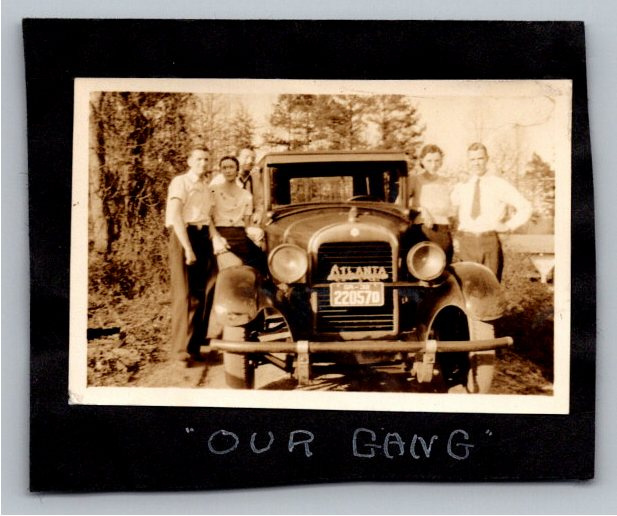 Vintage 1932 Atlanta GA Snapshot: 1928 Hudson Essex Automobile
