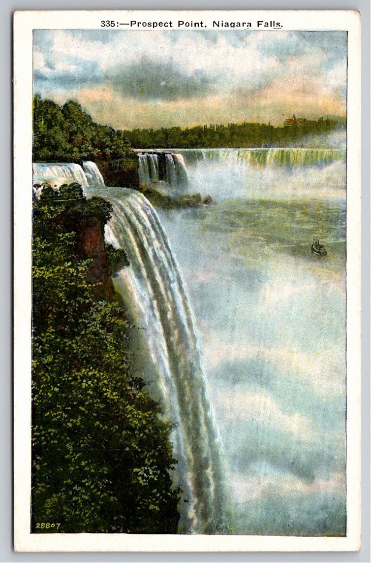 Vintage Prospect Point Postcard: Niagara Falls NY Scenic Landmark