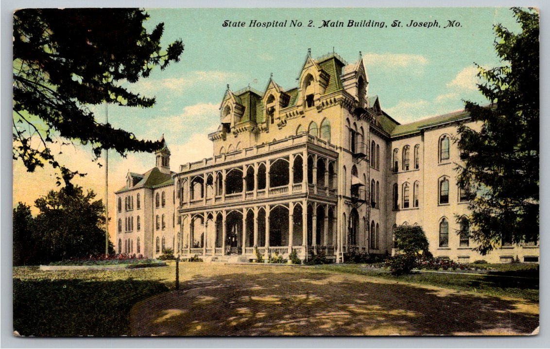 1900s St. Joseph Missouri State Hospital No 2 Antique Postcard