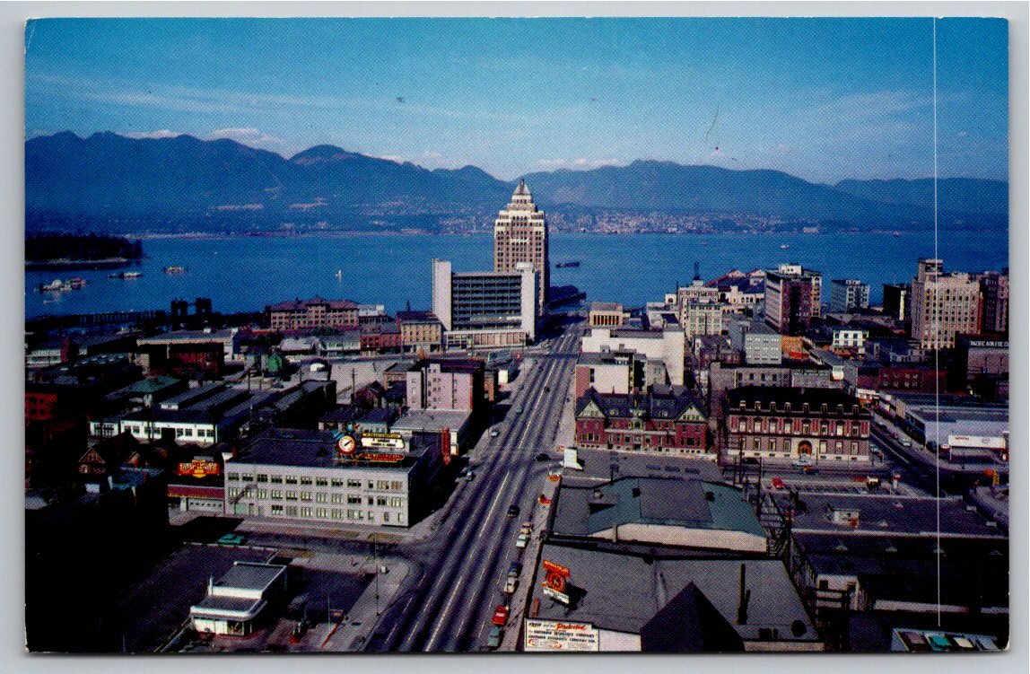 Vintage Vancouver BC Customs & Marine Building Postcard