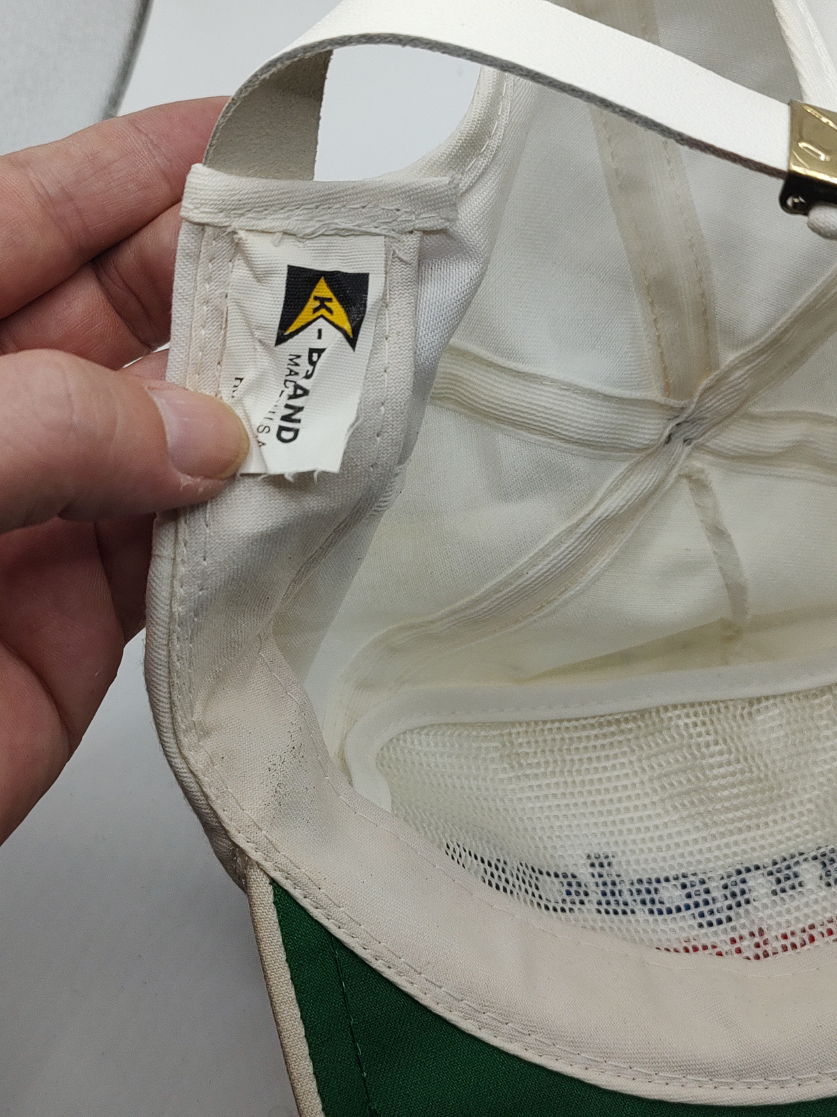 Vintage 1980s Champion Parts Rebuilders K-Brand USA Cap - Angle / View 3